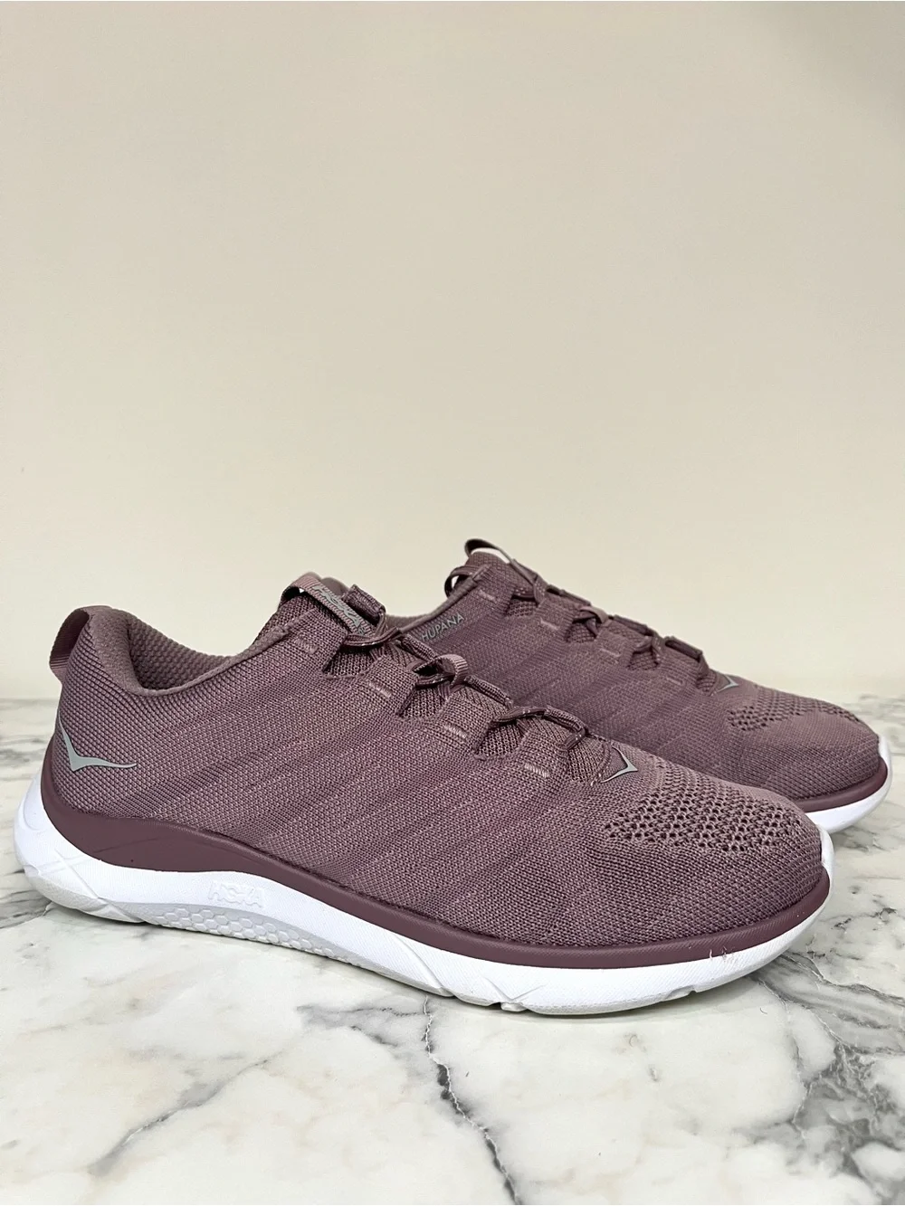 Hoka One One Hupana Knit Jacquard Sneakers Womens 8 Purple Gym Run Training Shoe